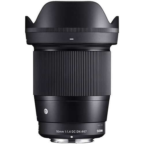 Sigma 16mm F1.4 DC DN Contemporary Lens Canon RF Mount Black
