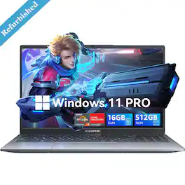 ACEMAGIC - Refurbished Excellent - LX15Pro - 15.6" Gaming Laptop - AMD Ryzen 7 7730U(8C/16T) - AMD Radeon Graphics - 16GB DDR4 memory - 512GB NVMe SSD - Gray