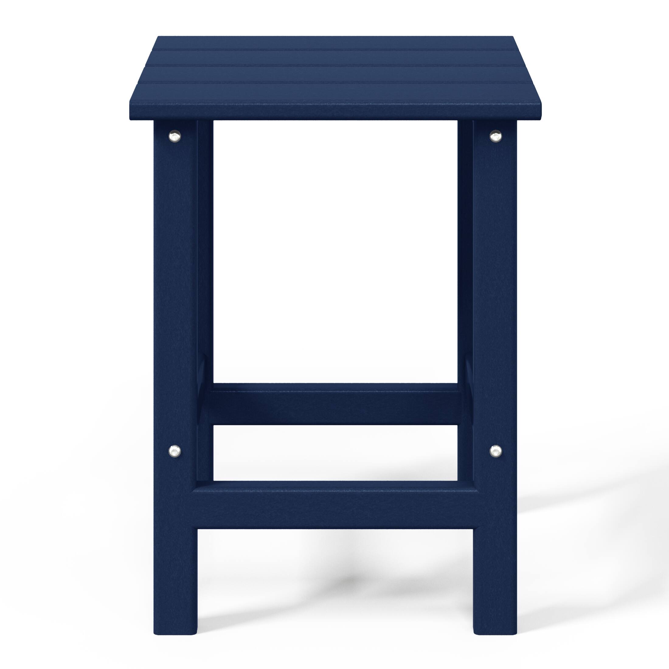 Back. WestinTrends - WestinTrends Malibu 14" square outdoor Side table for Adirondack chair - Navy Blue.