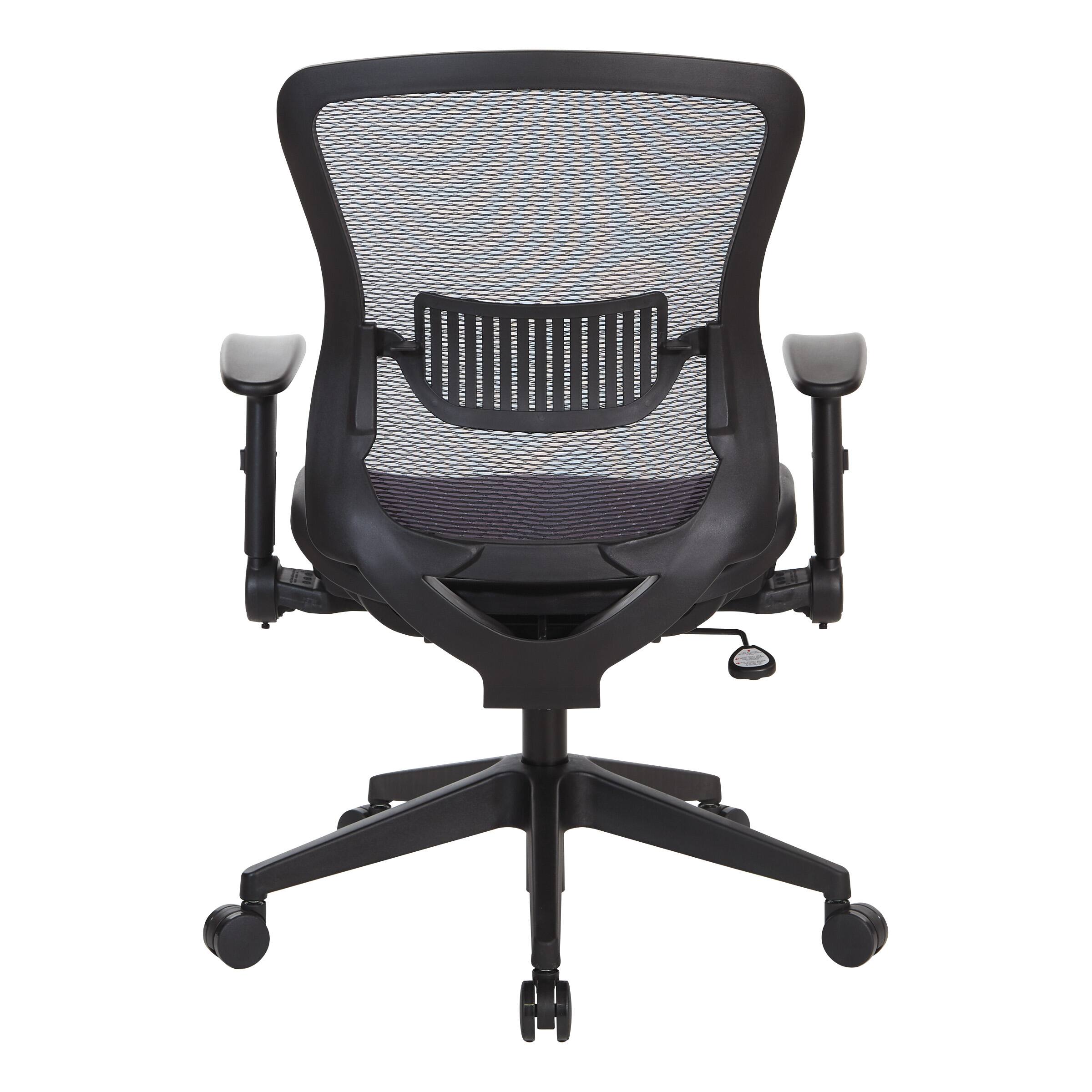 Alt View 1. Office Star Products - Dark Air Grid Seat and Back Mgr Chair - Black.