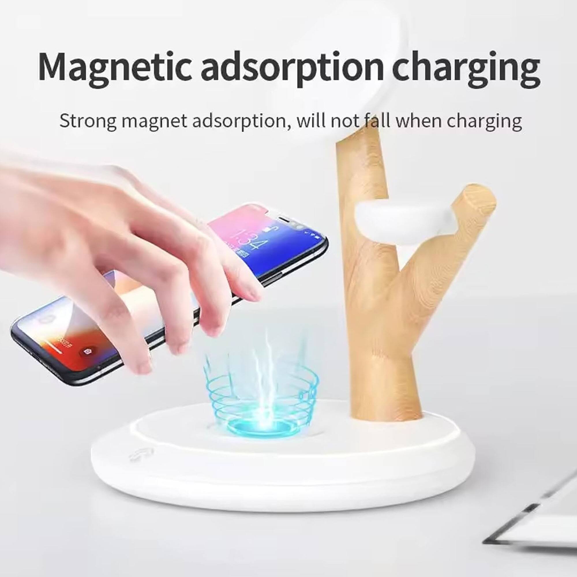 Magnetic adsorption charging  
Strong magnet adsorption, will not fall when charging