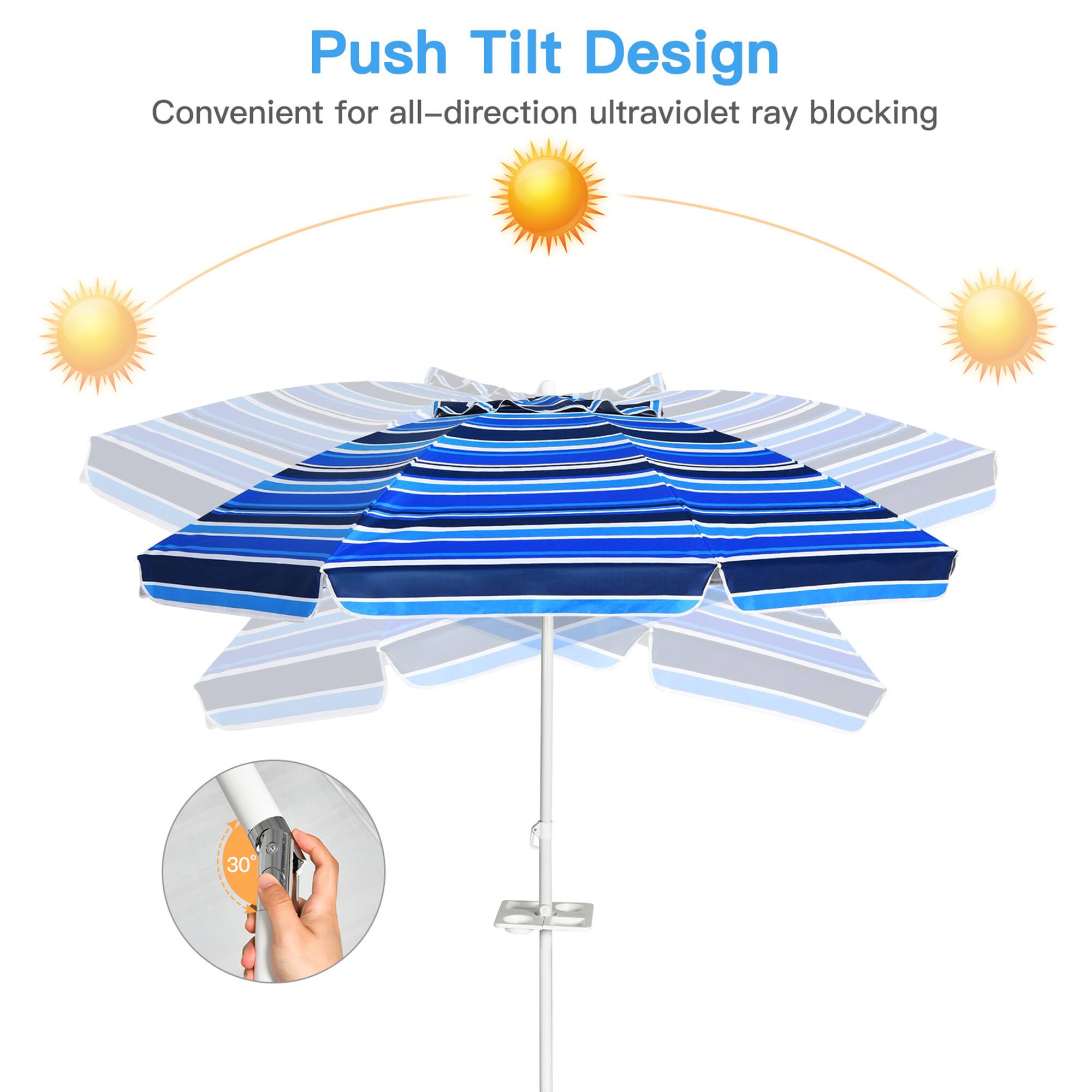 Push Tilt Design  
Convenient for all-direction ultraviolet ray blocking