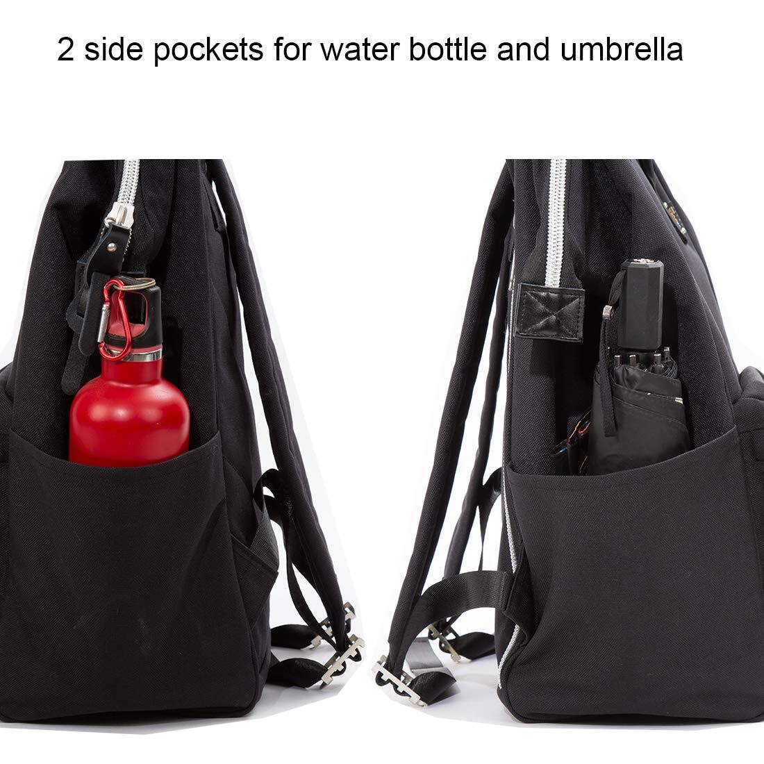 2 side pockets for water bottle and umbrella