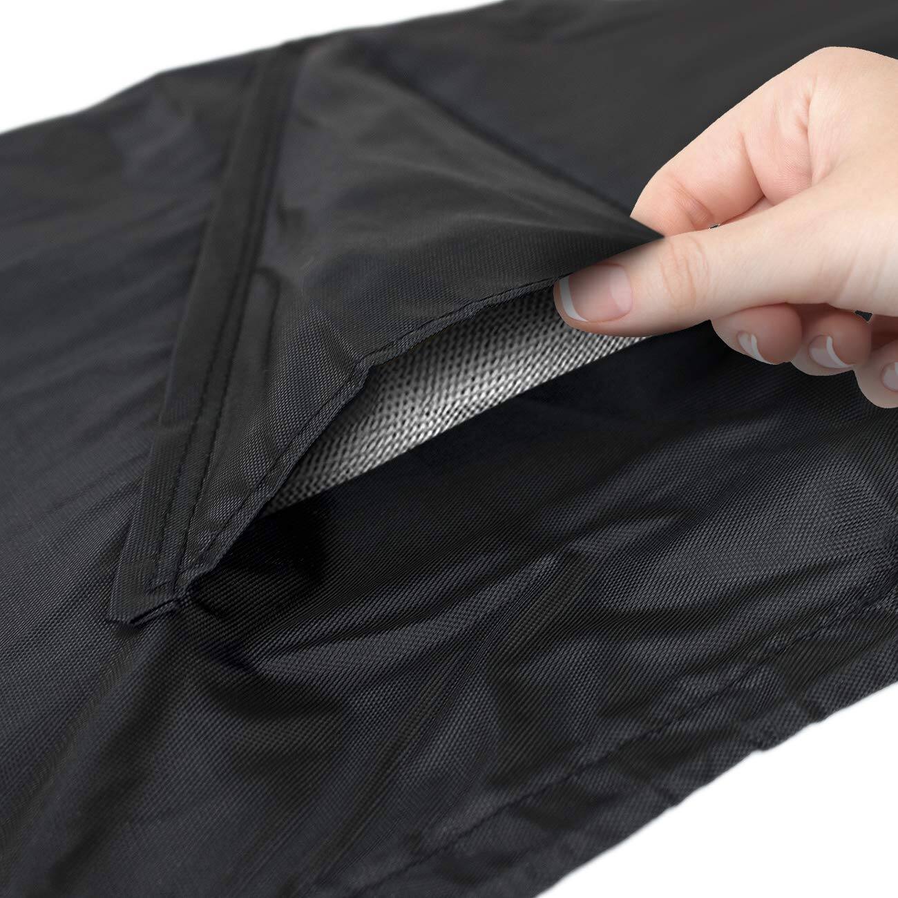 Left. Sorbus - Sorbus 36" D Round Weather-Resistant Fire Pit Cover - Black.