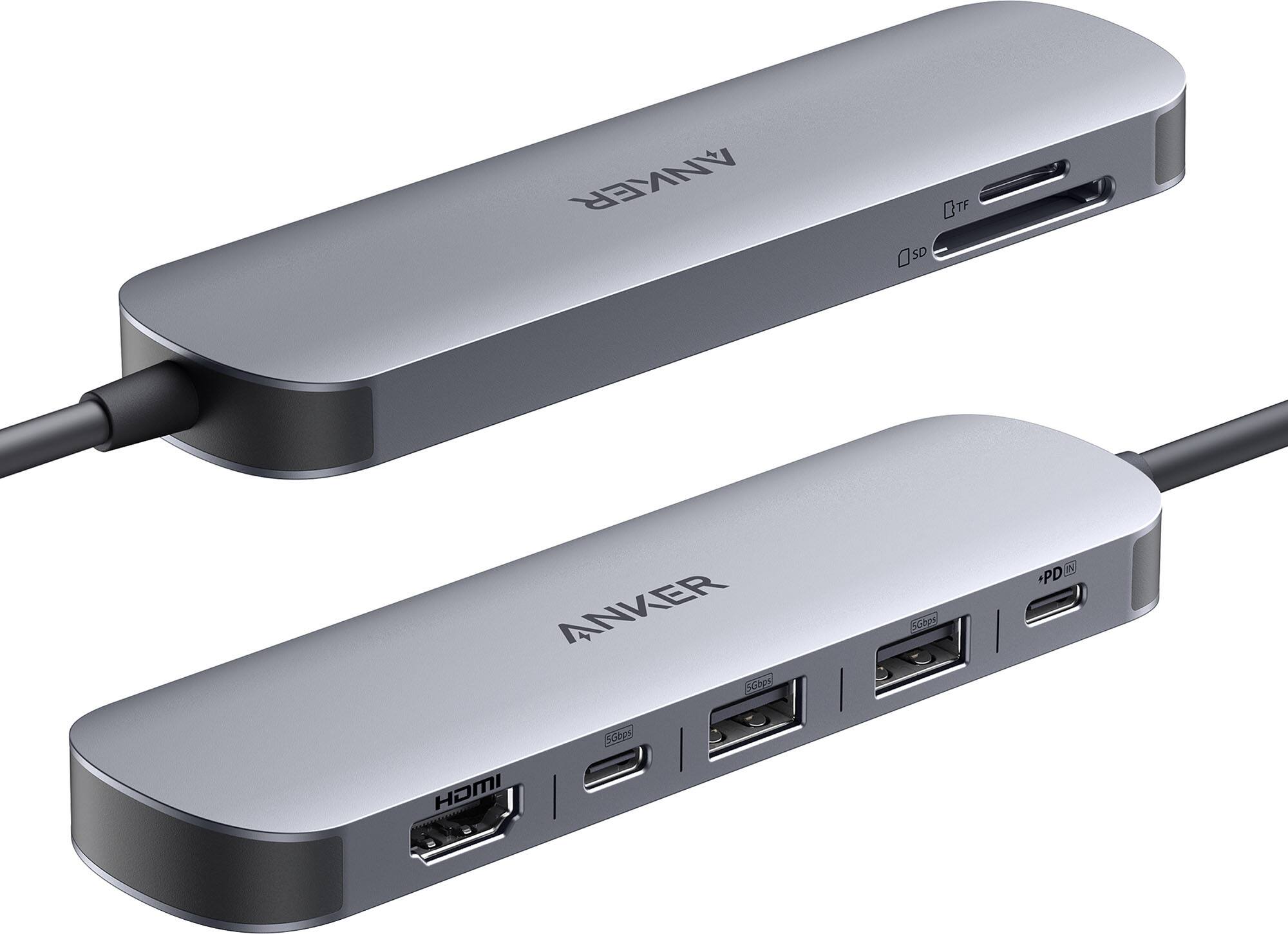 ANKER

SD
TF

ANKER
5Gbps
5Gbps
HDMI

+PD
50W