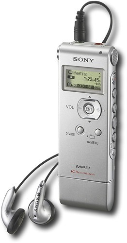  Sony - Digital Voice Recorder - Silver
