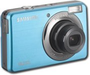Angle Standard. Samsung - 10.2-Megapixel Digital Camera - Blue.