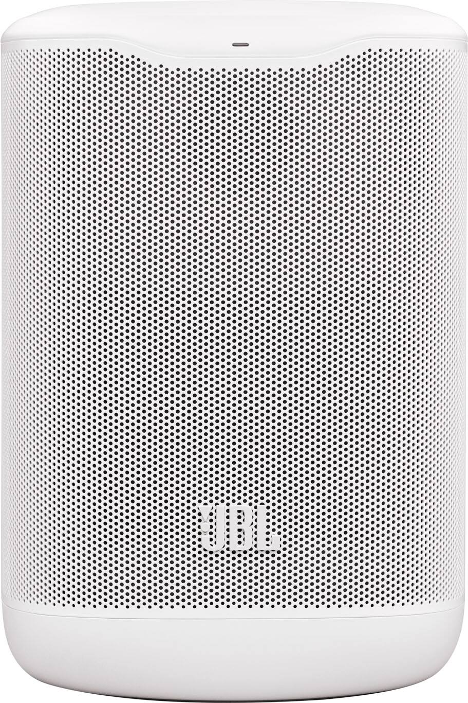 Angle. JBL - Compact Wi-Fi home speaker for easy whole-home listening - White.