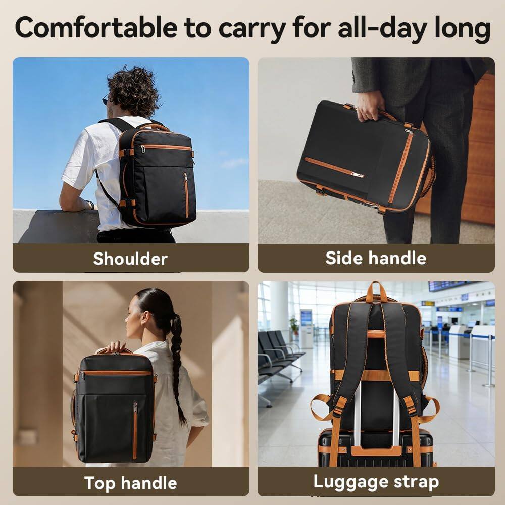 Comfortable to carry for all-day long

Shoulder

Side handle

Top handle

Luggage strap