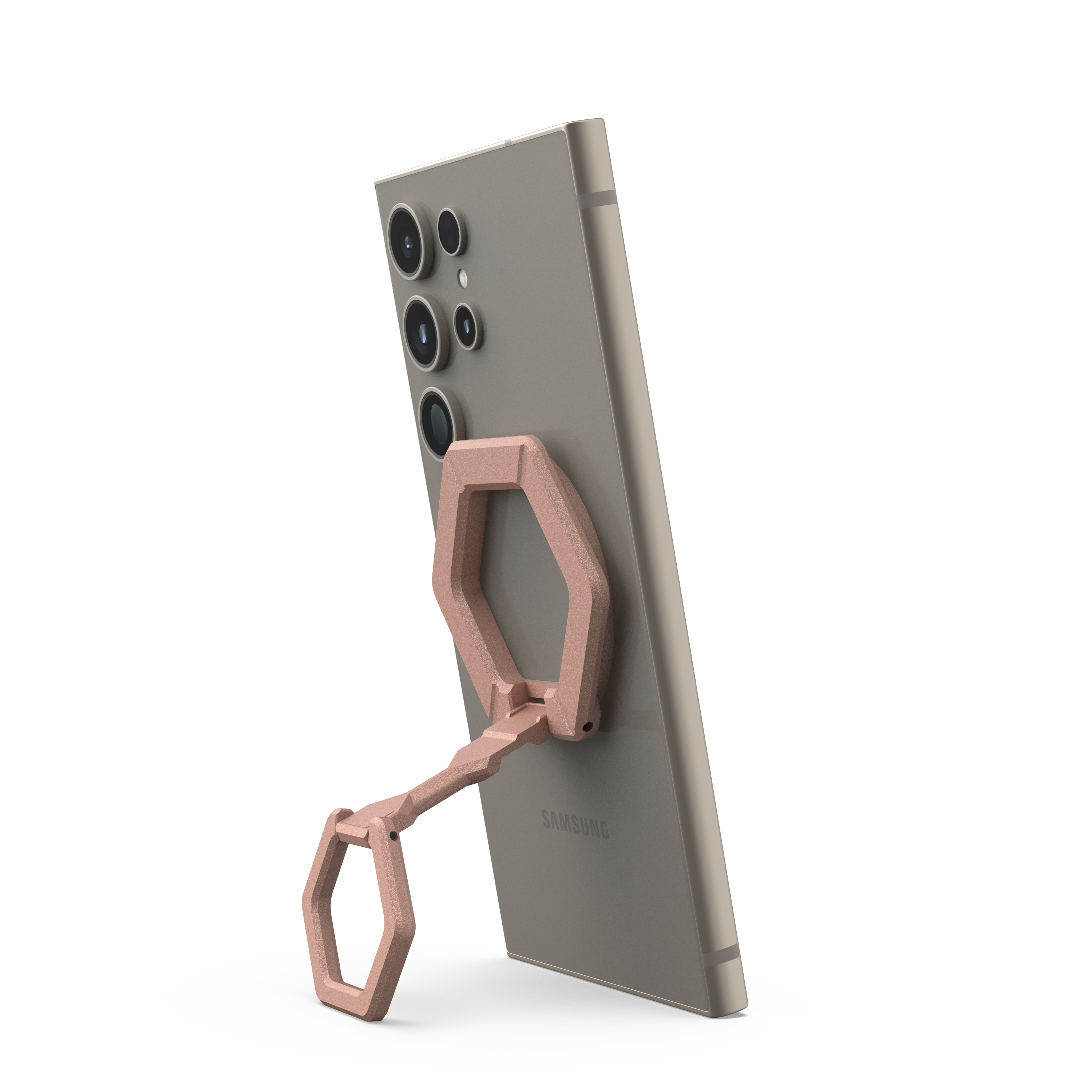 Alt View 11. UAG - Magnetic Ring Stand - Nude.
