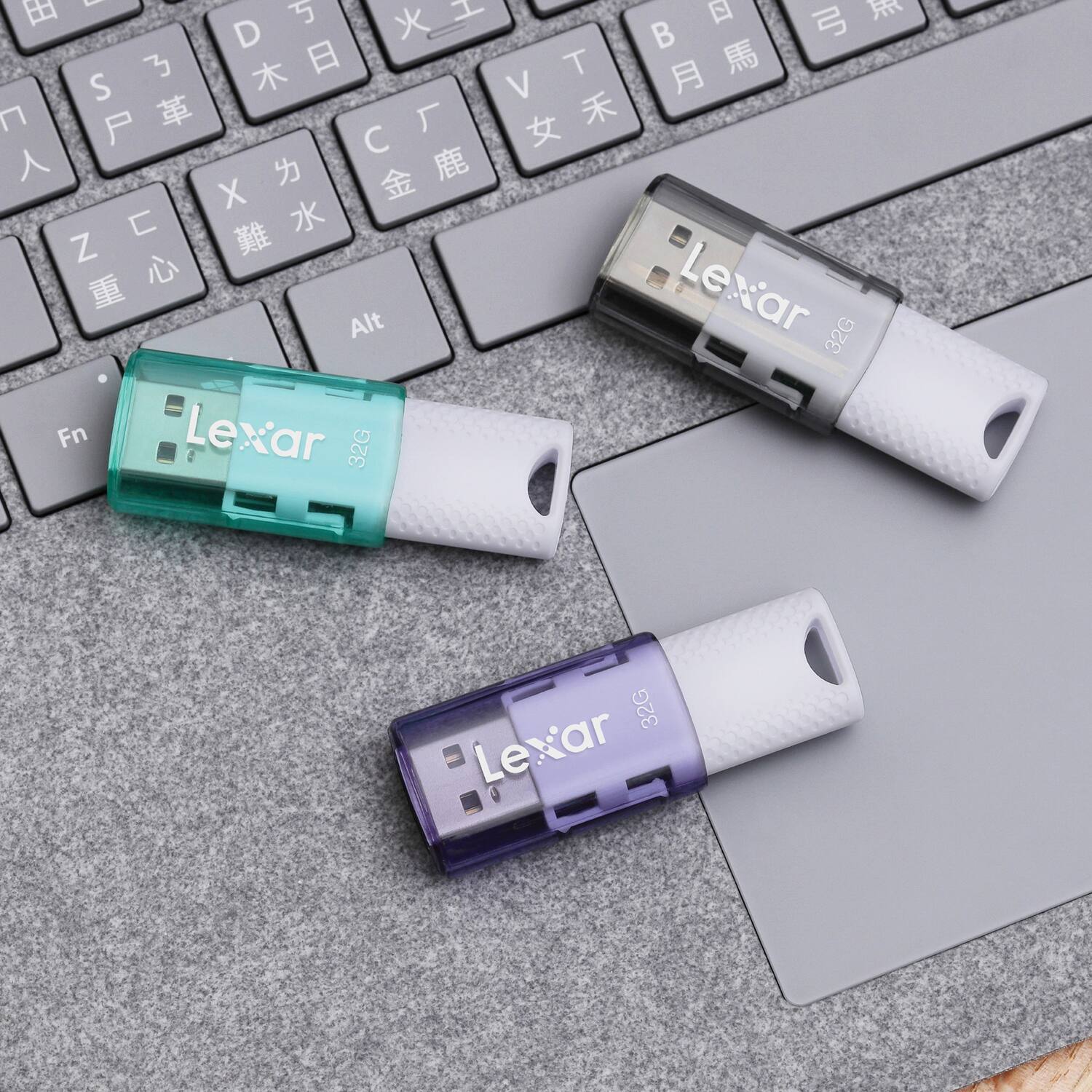 Lexar JumpDrive S60 32GB USB 2.0 Flash Drives, 5 Pack Multicolored