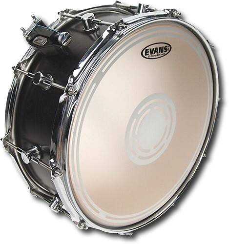 Angle Standard. Evans - EC 14" Reverse Dot Snare Batter Head.