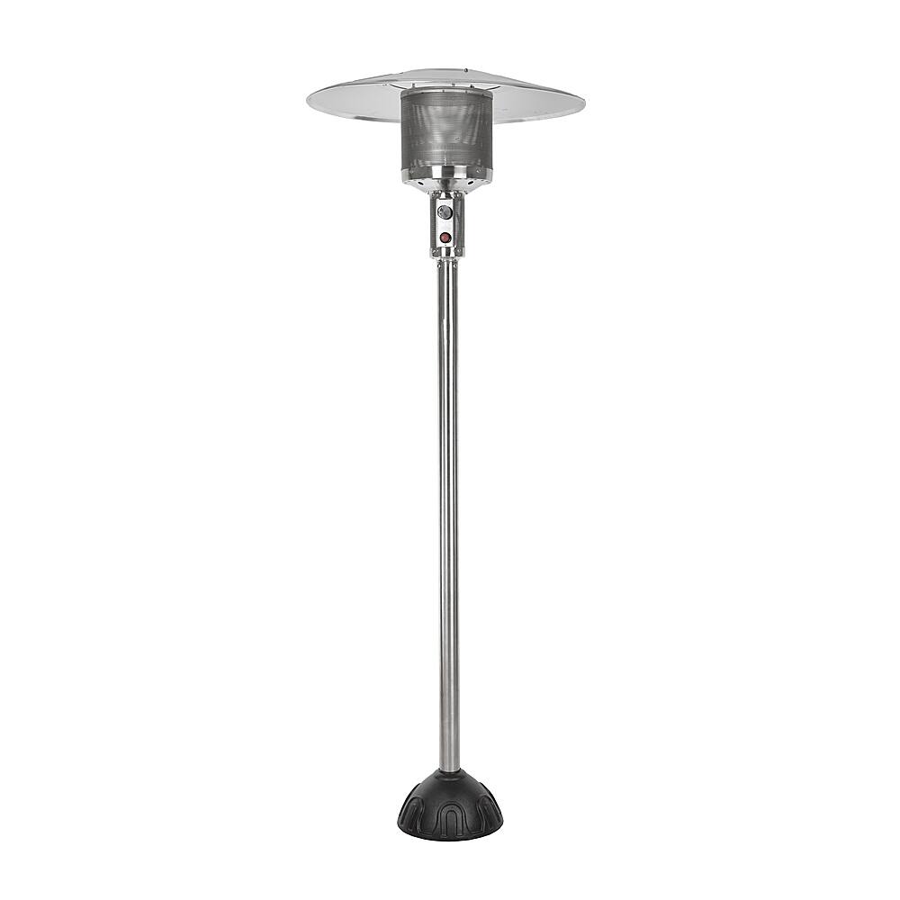 Front. Fire Sense - Natural Gas Patio Heater - Stainless Steel.