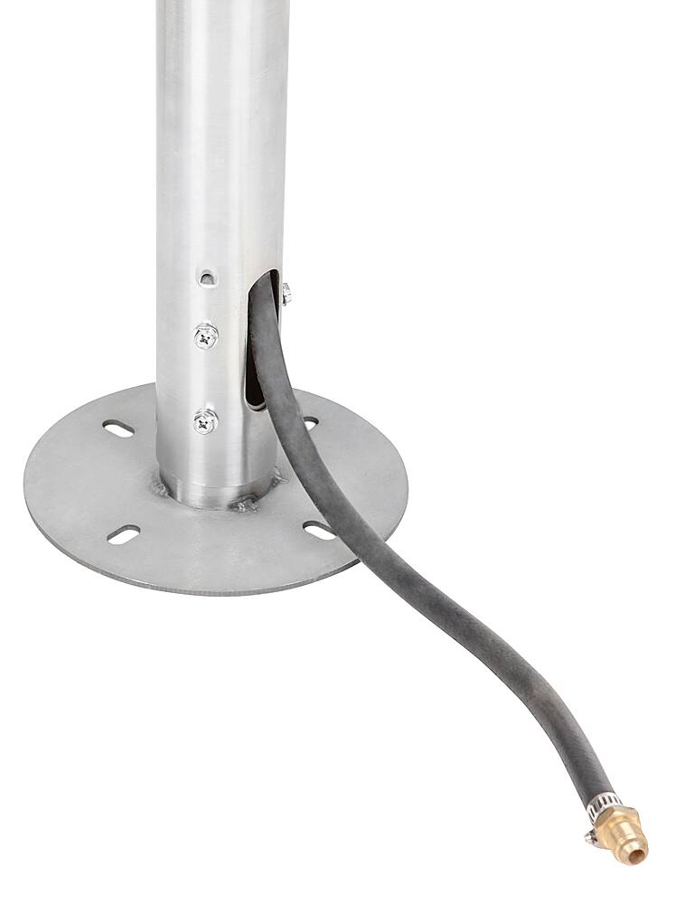 Alt View 11. Fire Sense - Natural Gas Patio Heater - Stainless Steel.