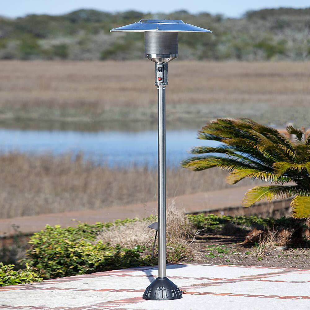 Alt View 13. Fire Sense - Natural Gas Patio Heater - Stainless Steel.