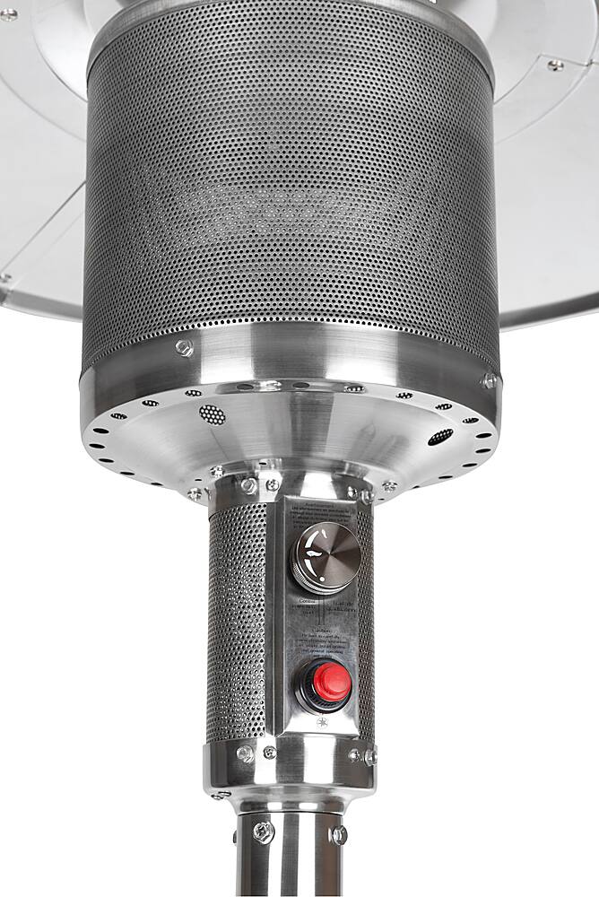Alt View 14. Fire Sense - Natural Gas Patio Heater - Stainless Steel.