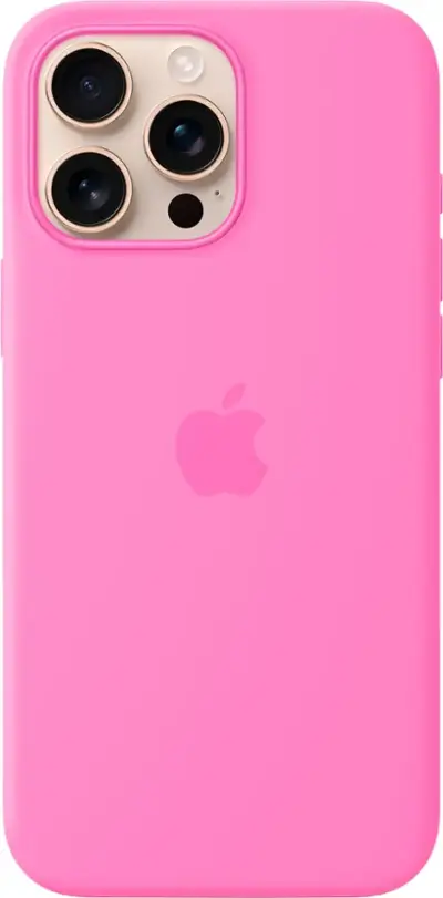 Apple - iPhone 16 Pro Max Silicone Case with MagSafe - Peony