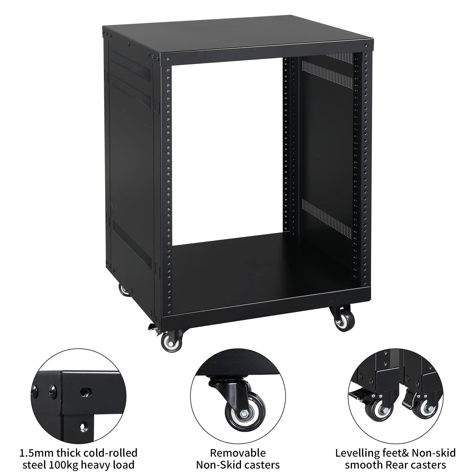 Winado - 12 Space Rack Stand Post Network Server Case| 19-Inch Rack-mountable Cabinet price history on PriceWatchPro