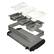 Alt View 2. MegaChef - MegaChef Buffet Server & Food Warmer With 3 Removable Sectional Trays , Heated Warming Tray and Removable Tray Frame - Silver.