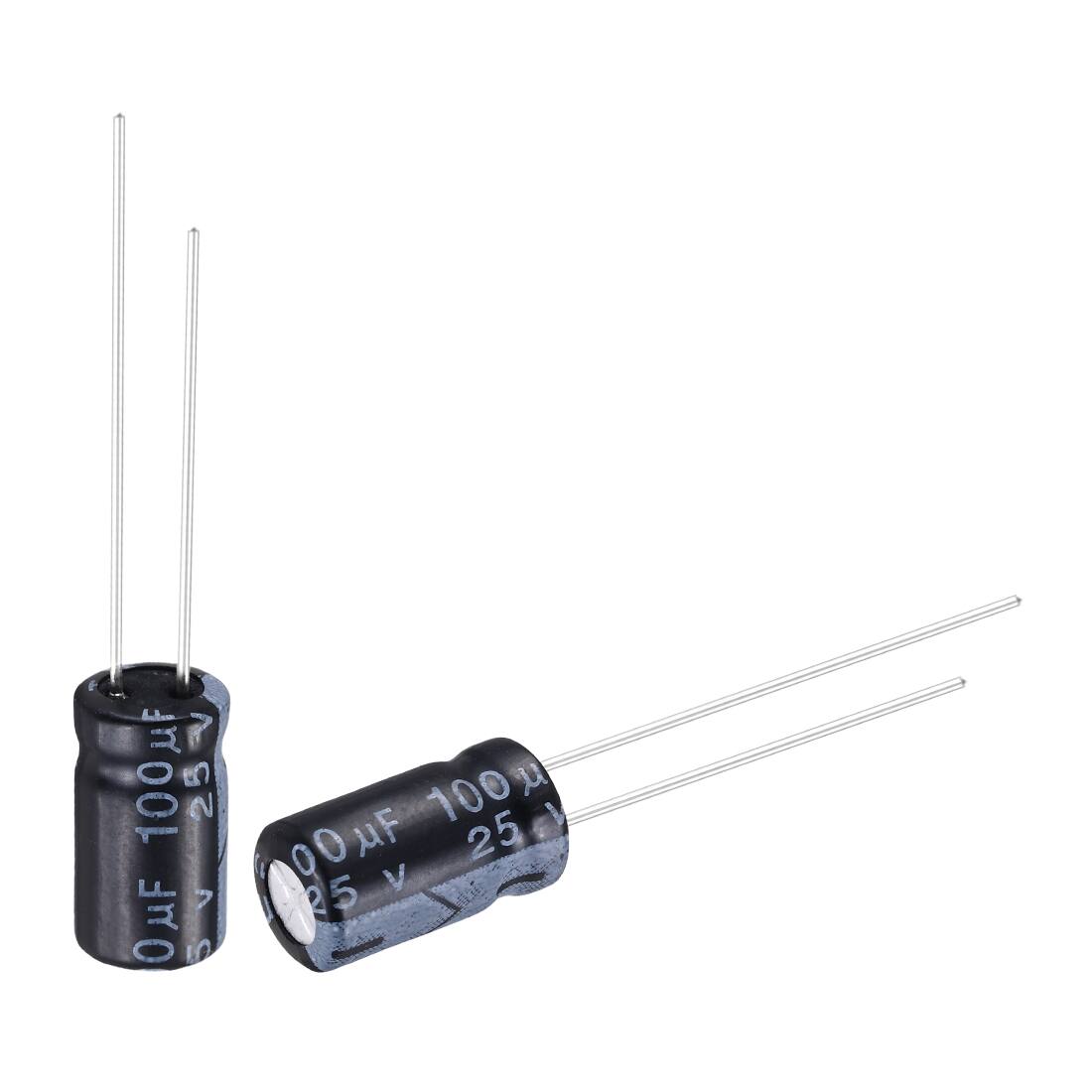 Unique Bargains - 100uF 25V 6x11mm Electrolytic Capacitor, Radial Leads Aluminum, 50pcs, 105C High Temp for TVs, LCD Monitor, VCD - Black price history on PriceWatchPro