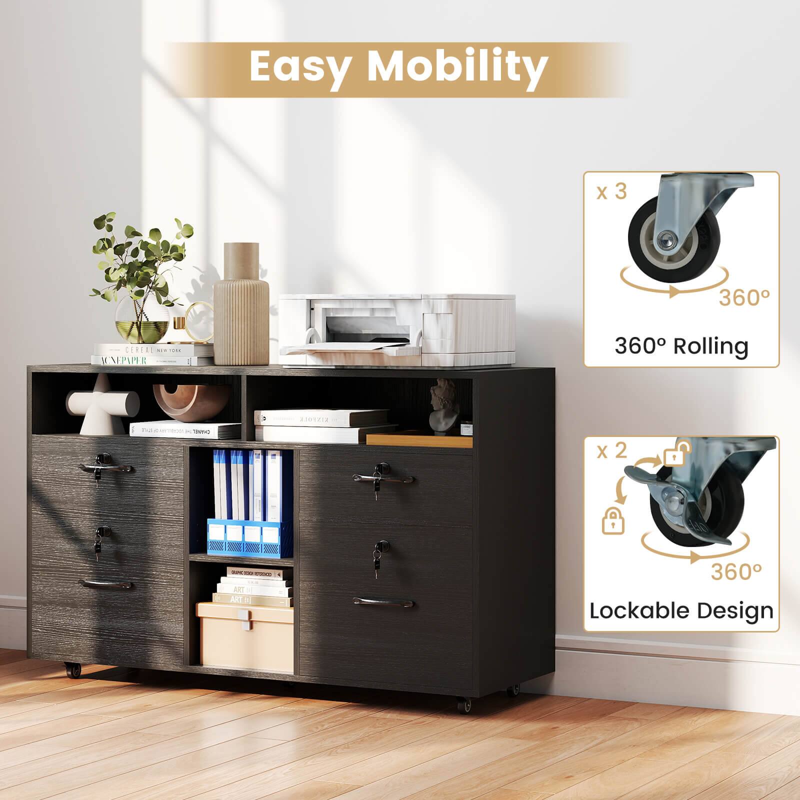 Easy Mobility

360° Rolling

360° Lockable Design