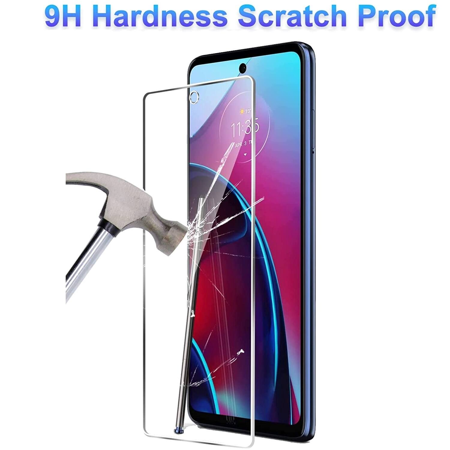 Alt View 12. SaharaCase - ZeroDamage Ultra Strong+ Tempered Glass Screen Protector for Motorola Moto G Stylus 2022 (2-Pack) - Clear.