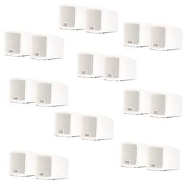 Acoustic Audio by Goldwood - AA321W Mountable Indoor Speakers Bookshelf 9 Pair Pack AA321W-9Pr - White