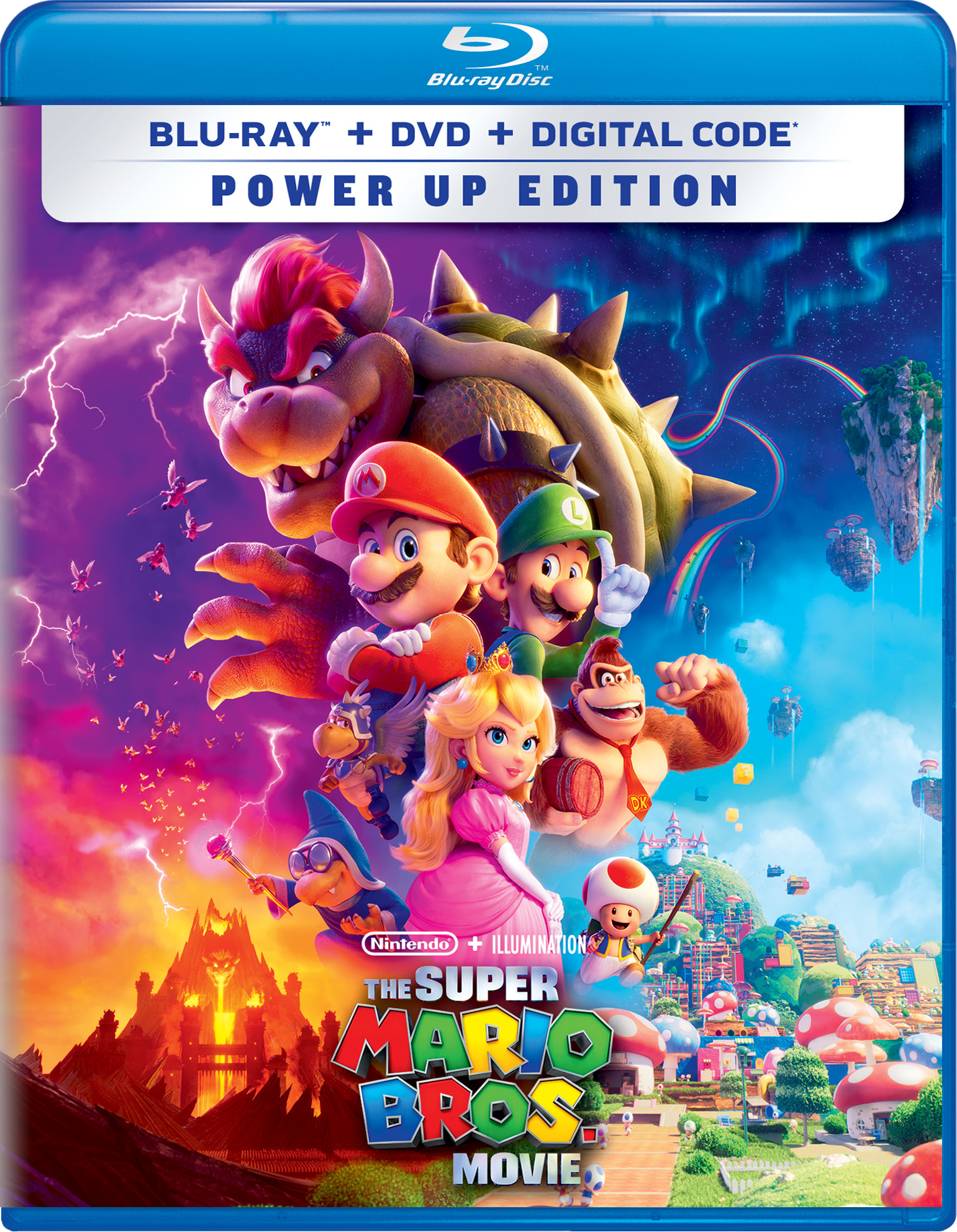 Mario　Bros.　Movie　[Blu-ray/DVD]　Best　[2023]　[Includes　Digital　Copy]　Buy　The　Super