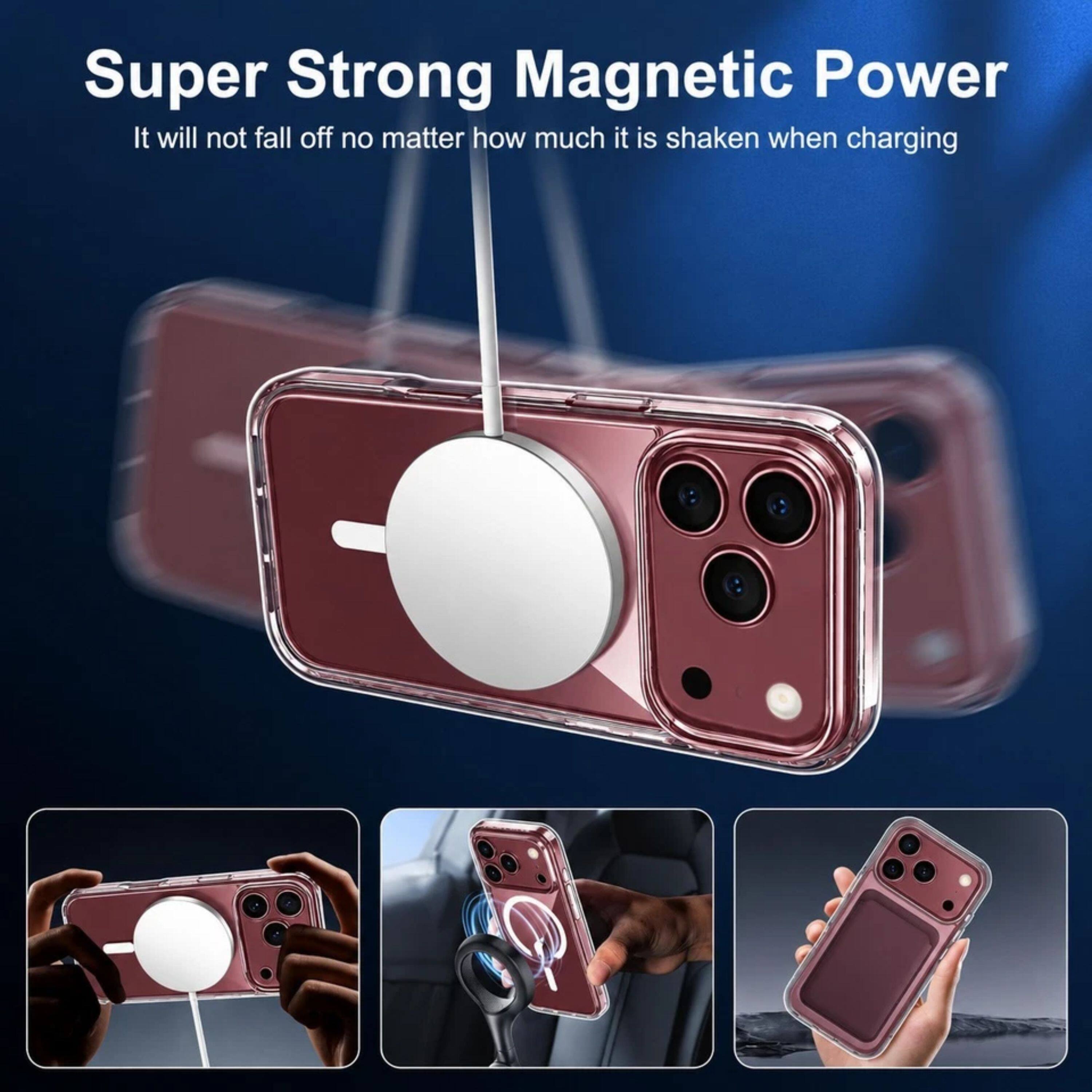 Super Strong Magnetic Power  
It will not fall off no matter how much it is shaken when charging