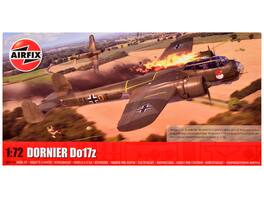 Level 3 Model Kit Dornier Do 17z Bomber Aircraft with 2 Scheme Options 1/72 Plastic Model Kit by Airfix - Multi