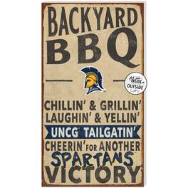 Jardine - UNCG Spartans 11'' x 20'' Indoor/Outdoor BBQ Sign - Brown