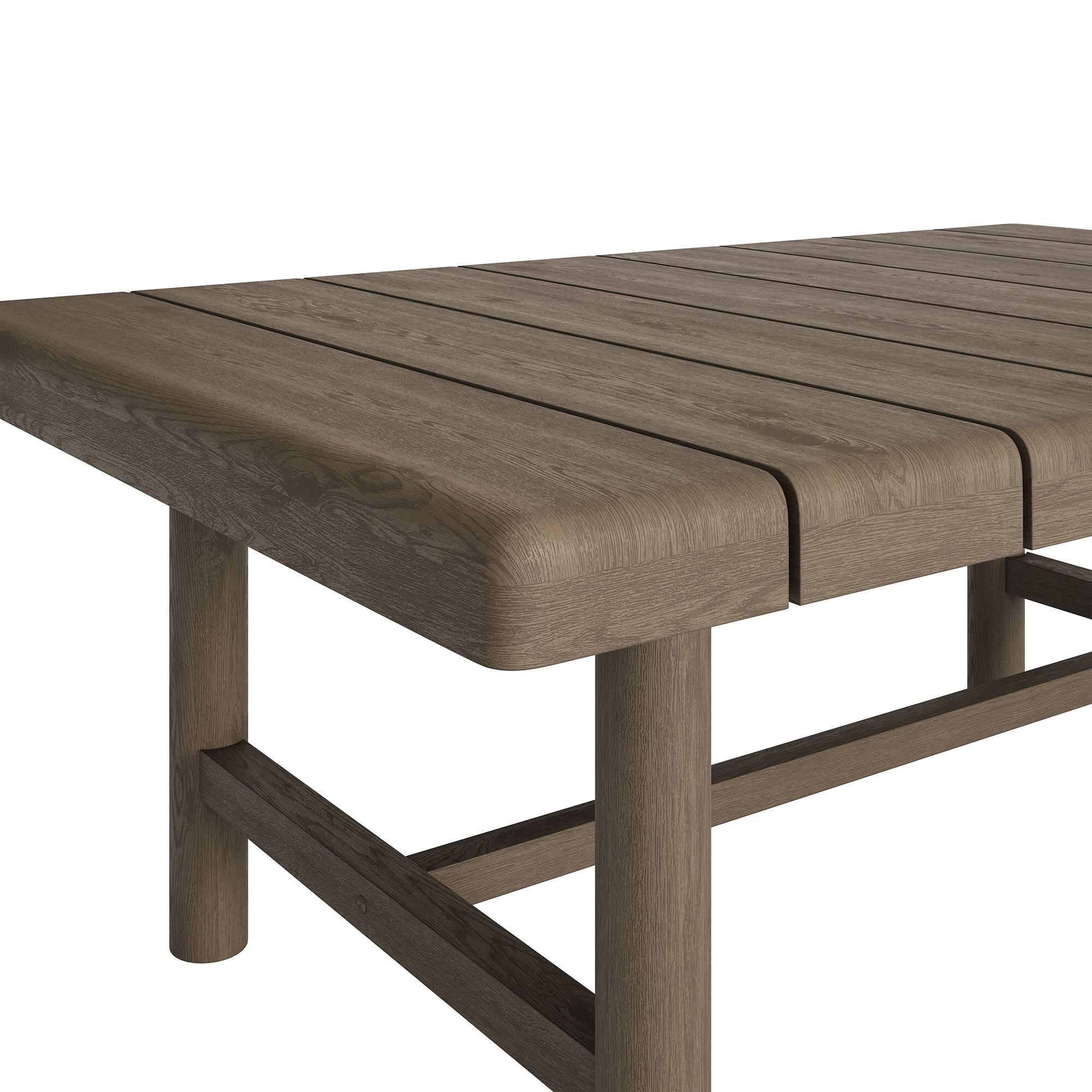 Alt View 4. Modway - Eleni 41-Inch Outdoor Teak Wood Coffee Table by Modway - Weathered Gray Teak.