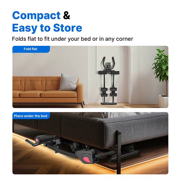 Compact & Easy to Store  
Folds flat to fit under your bed or in any corner  

Fold flat  

Place under the bed