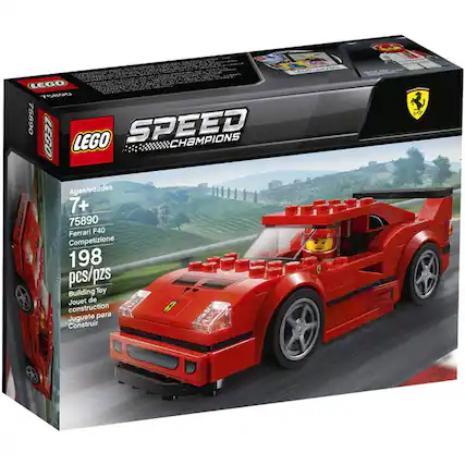 LEGO SPEED CHAMPIONS
Ages/edades 7+
75890 Ferrari F40 Competizione
198 pcs/pzs
Building Toy Jouet de construction Juguete para Construir