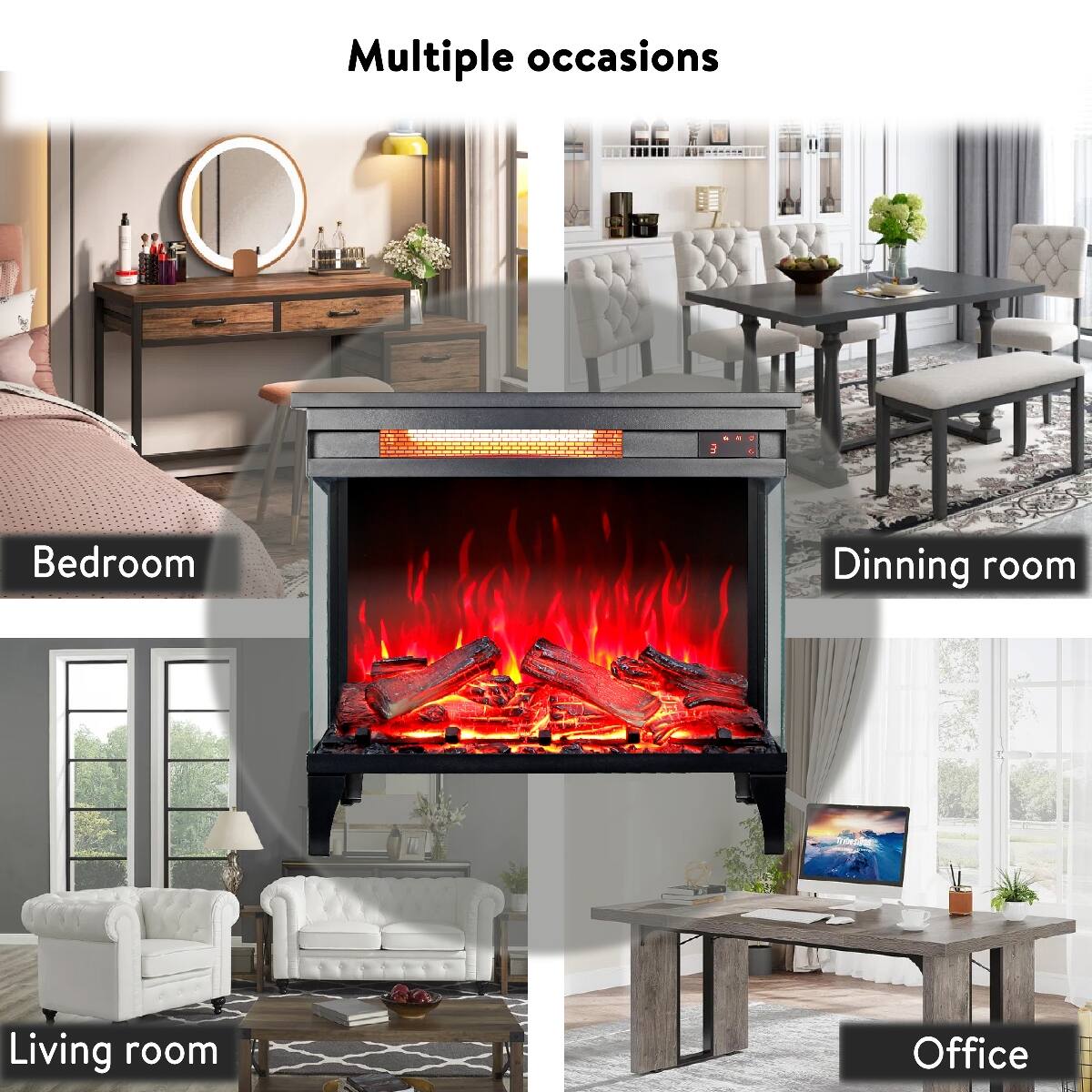Multiple occasions

Bedroom

Dining room

Living room

Office