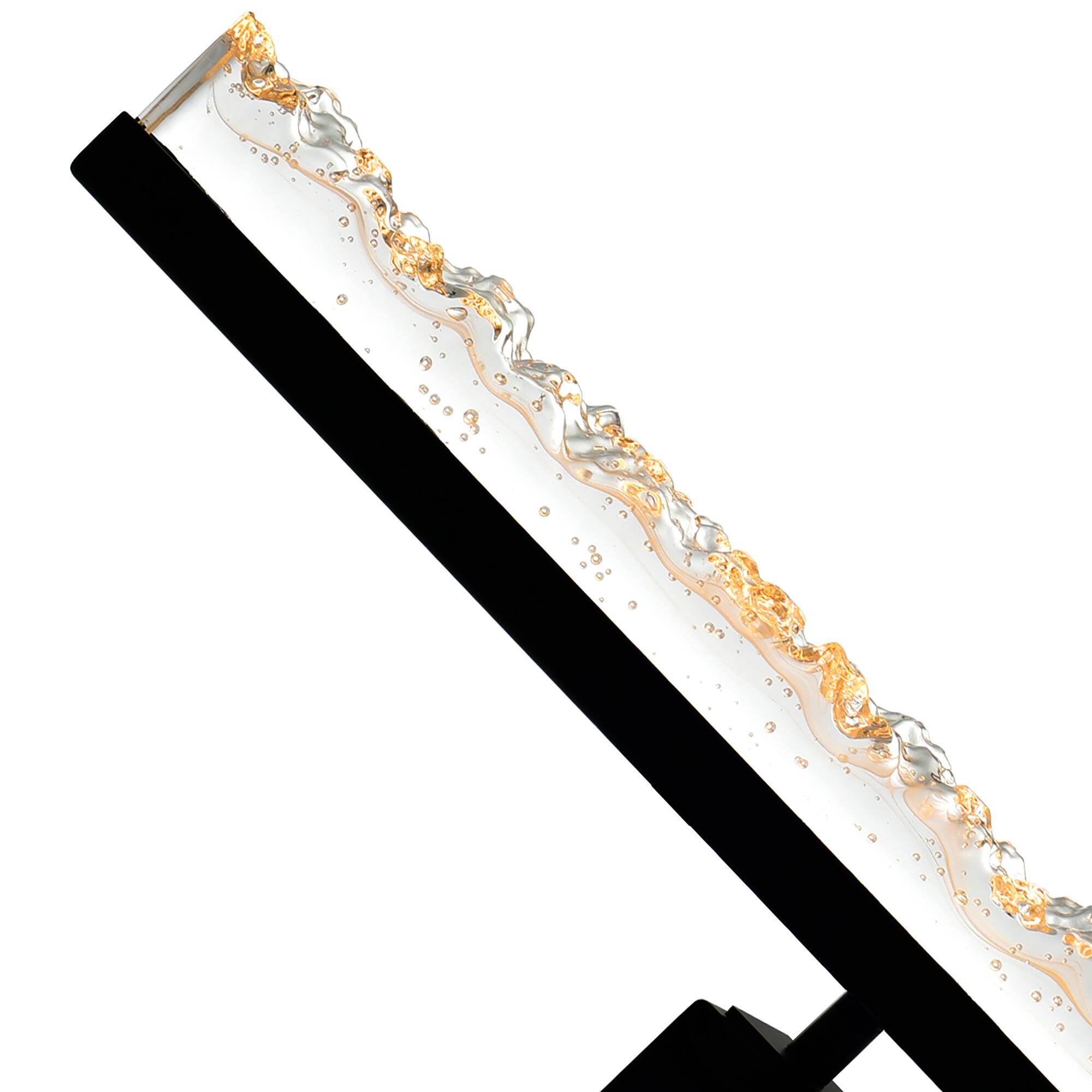 Alt View 1. CWI Lighting - Stagger Integrated LED Black Vanity Light - Black.