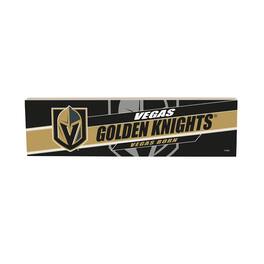 Evergreen Enterprises - Vegas Golden Knights 5" x 18" Shadow Logo Wood Mantle Sign - Multicolor