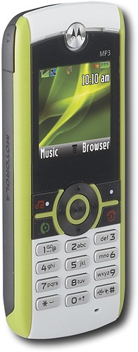  T-Mobile - Motorola W233 Renew No-Contract Mobile Phone - White/Green