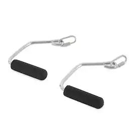 17500 Open Ended Chrome Handles for Total Gym Home Workout Machines - Black and chrome