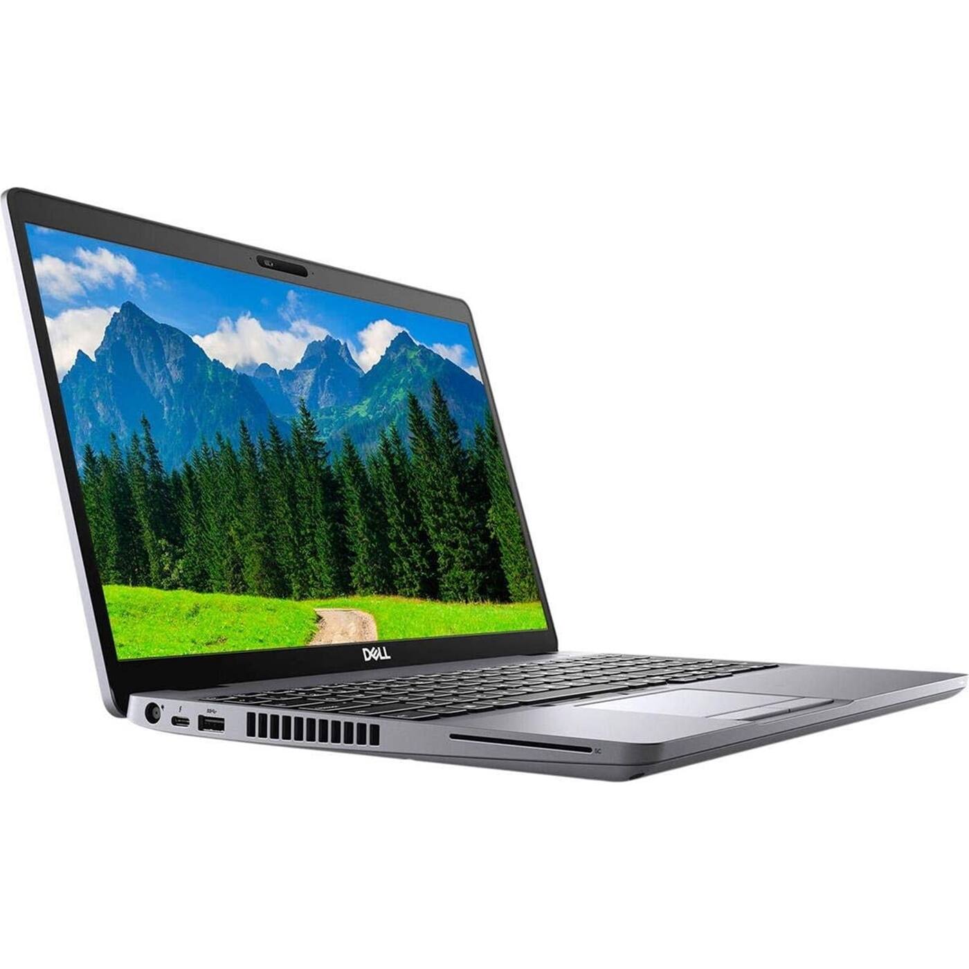 Angle. Dell - 5510 15.6" Refurbished Laptop - Intel 10th Gen Core i7 with 32GB Memory - Intel UHD Graphics - 1TB SSD - Black.