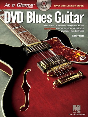 Front. Hal Leonard - Blues Guitar - At a Glance Instructional Book and DVD.