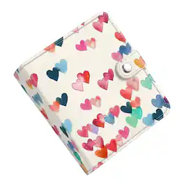 Kitcheniva - Mini Photo Album Book 52 Pockets Compact Storage for 3.5x4.25 Inch Polaroid Films Raining Heart