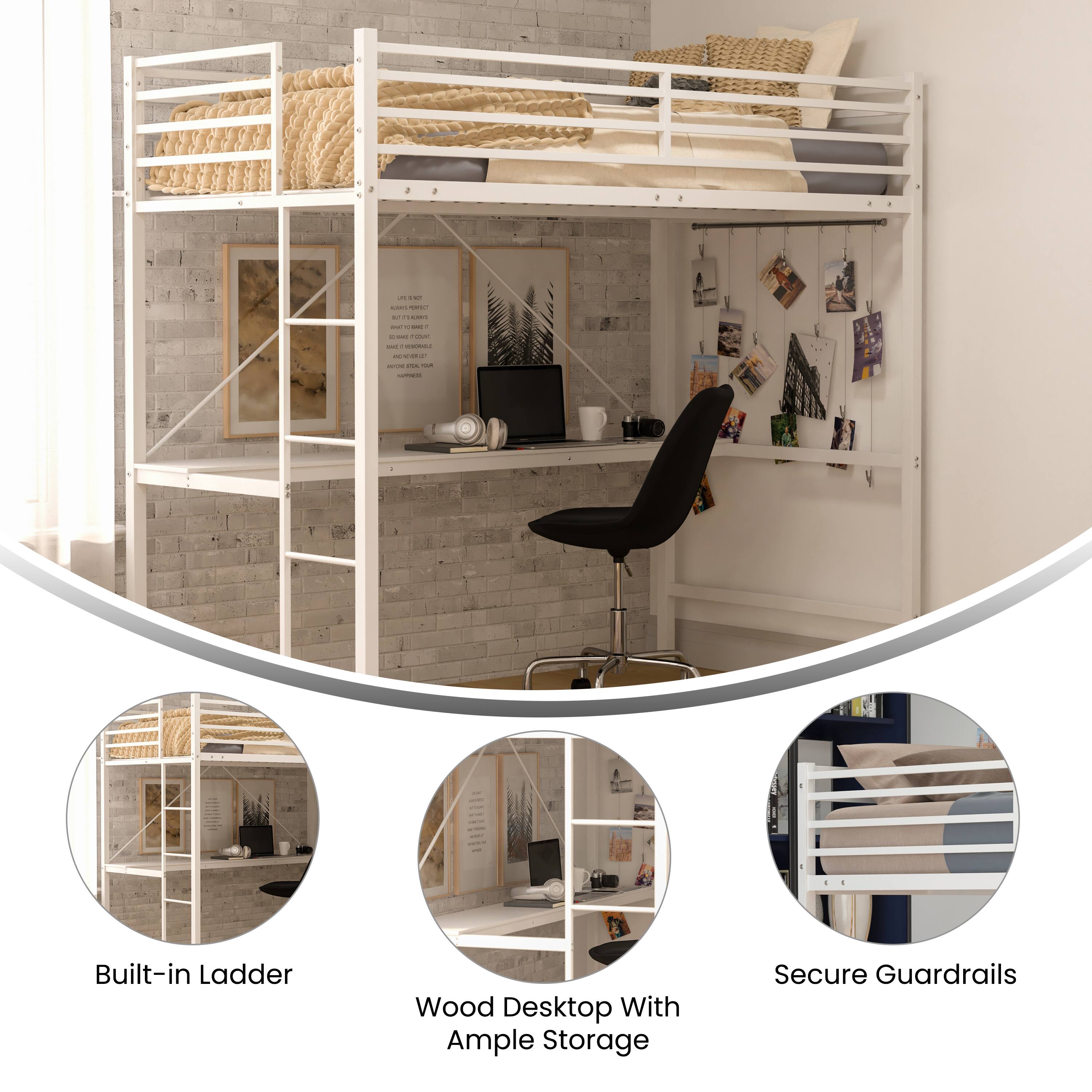 3 -- I add . -  . - - - . -  - a . | 1 - - : | Built-in Ladder Wood Desktop With Ample Storage Secure Guardrails

Built-in Ladder

Wood Desktop With Ample Storage

Secure Guardrails