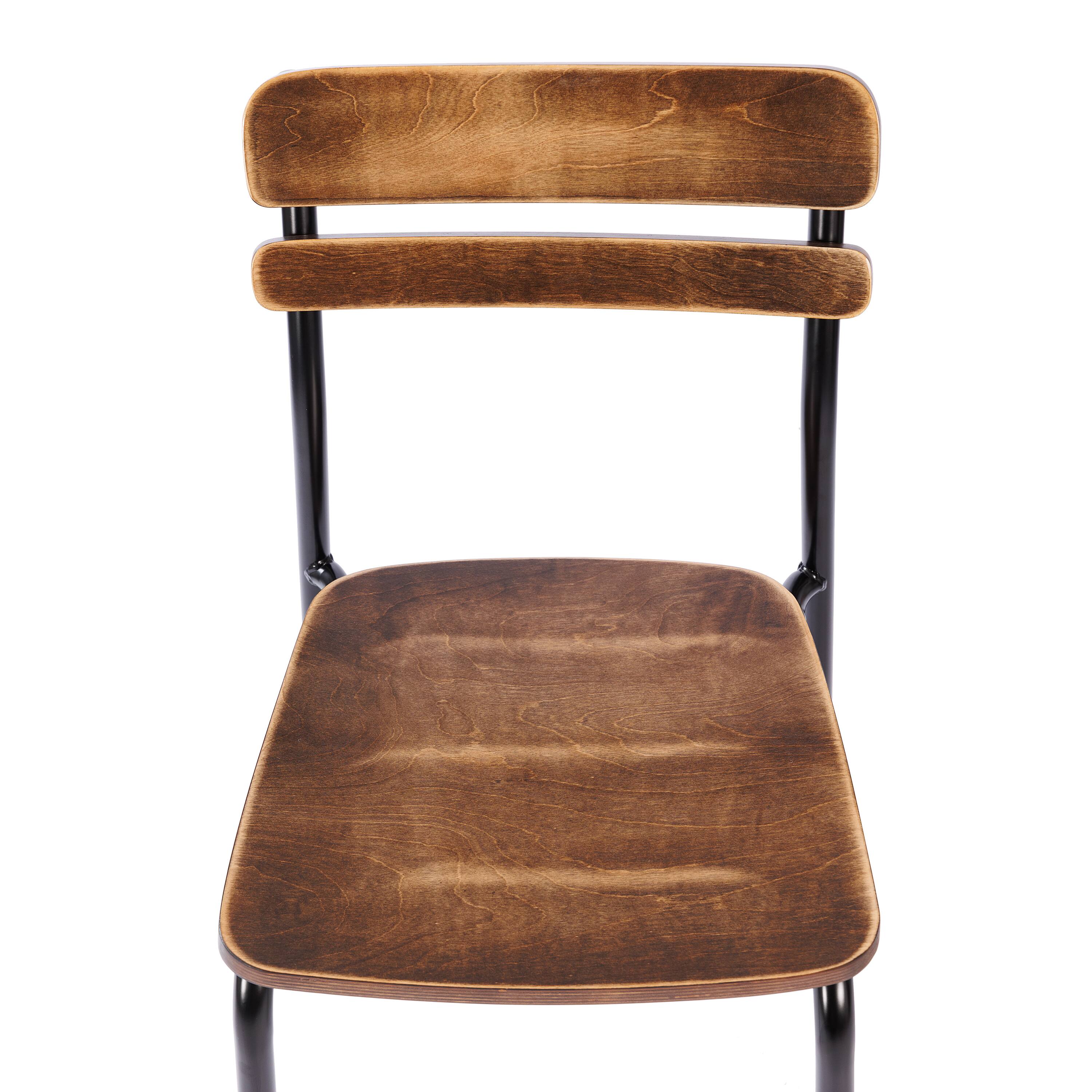 Alt View 10. Emma + Oliver - Blanchard Dining Chair with Metal Frame and Solid Wood Seat and Back with Antique Finish - Antique Copper.