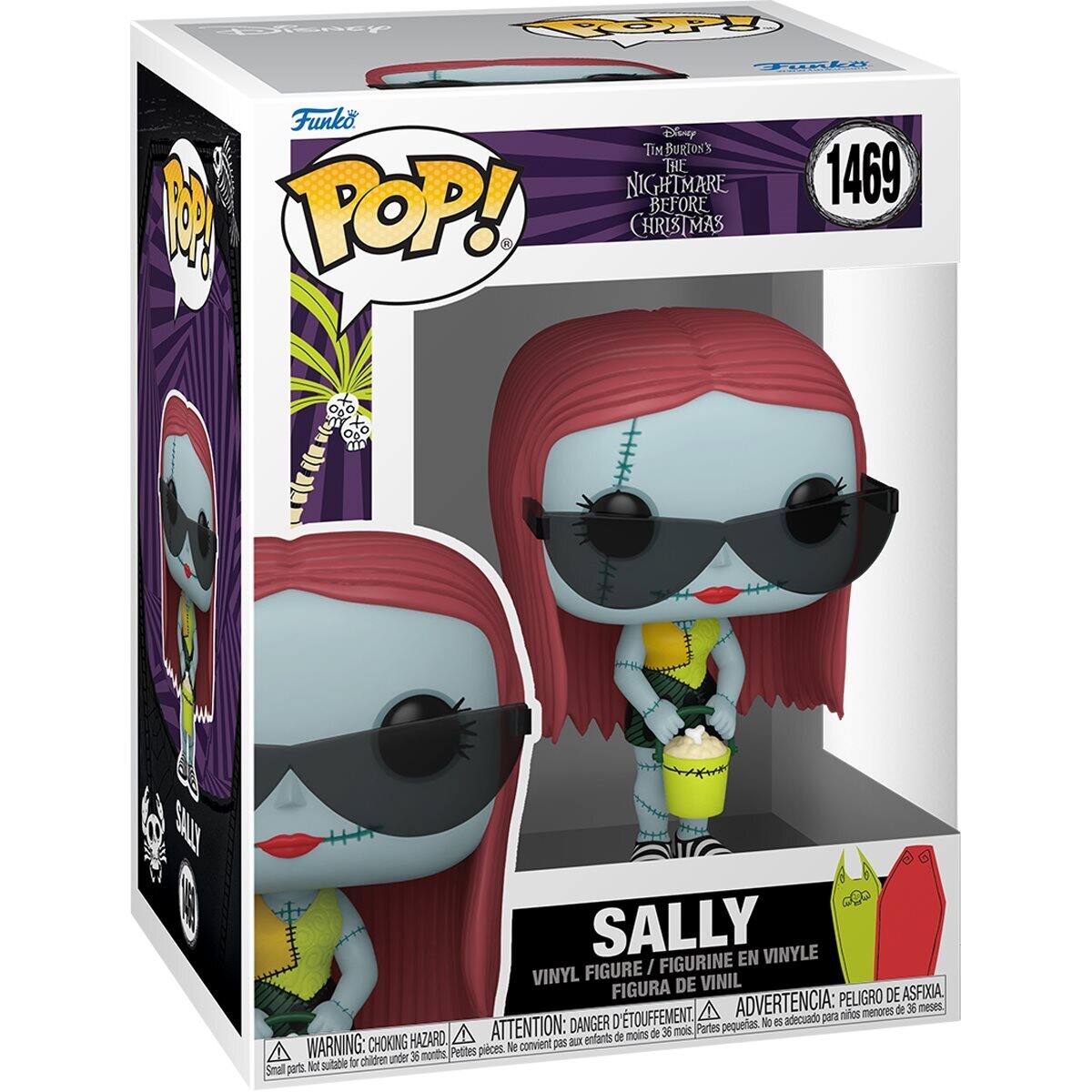Tim Burton's The Nightmare Before Christmas POP! 1469 Sally Vinyl Figure Funko Pop! Sally Vinyl Figure Figurine En Vinyl Figura De Vinil Peligro De Asfixia D'ÉTOUFFEMENT Advertencia: para niños menores de 56 meses DANGER: pequeñas piezas. No están adecuado para niños menores de 36 meses WARNING: CHOKING HAZARD Small parts. Not suitable for children under 36 months. Petites pièces. Ne convient pas aux enfants de moins de 36 mois.