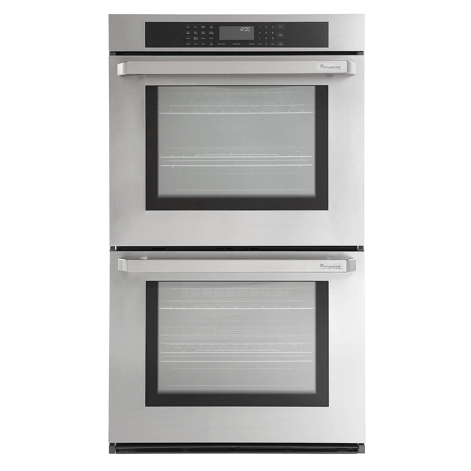 Rangaire - 30" Double Electric Wall Oven Self-cleaning Air Fry True Convection RWOD301GS - Stainless Steel