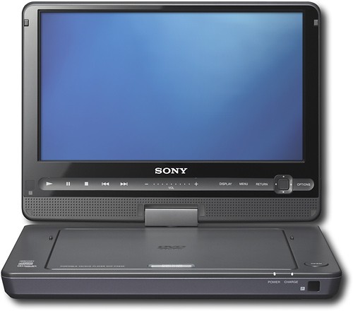 Sony - 9&quot; 16:9 Widescreen Portable DVD Player with Swivel and Flip Screen - Black