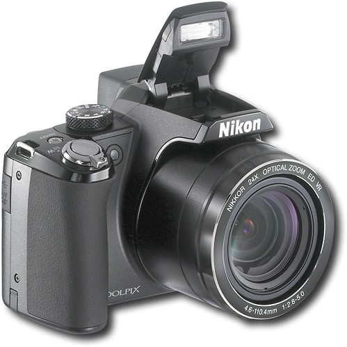Best Buy: Nikon Coolpix 12.1-Megapixel Digital Camera Black P90
