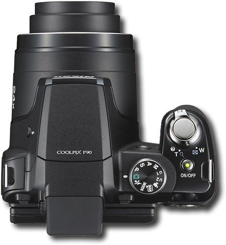 Best Buy: Nikon Coolpix 12.1-Megapixel Digital Camera Black P90