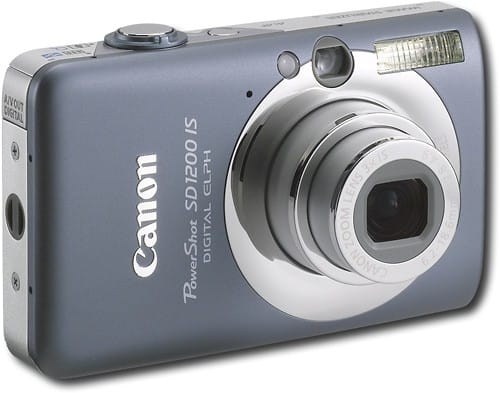 Canon PowerShot 10.0Megapixel Digital ELPH Camera Silver SD1200 IS  Best Buy